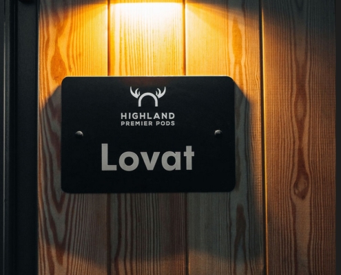 Signage for Glamping Lovat Pod